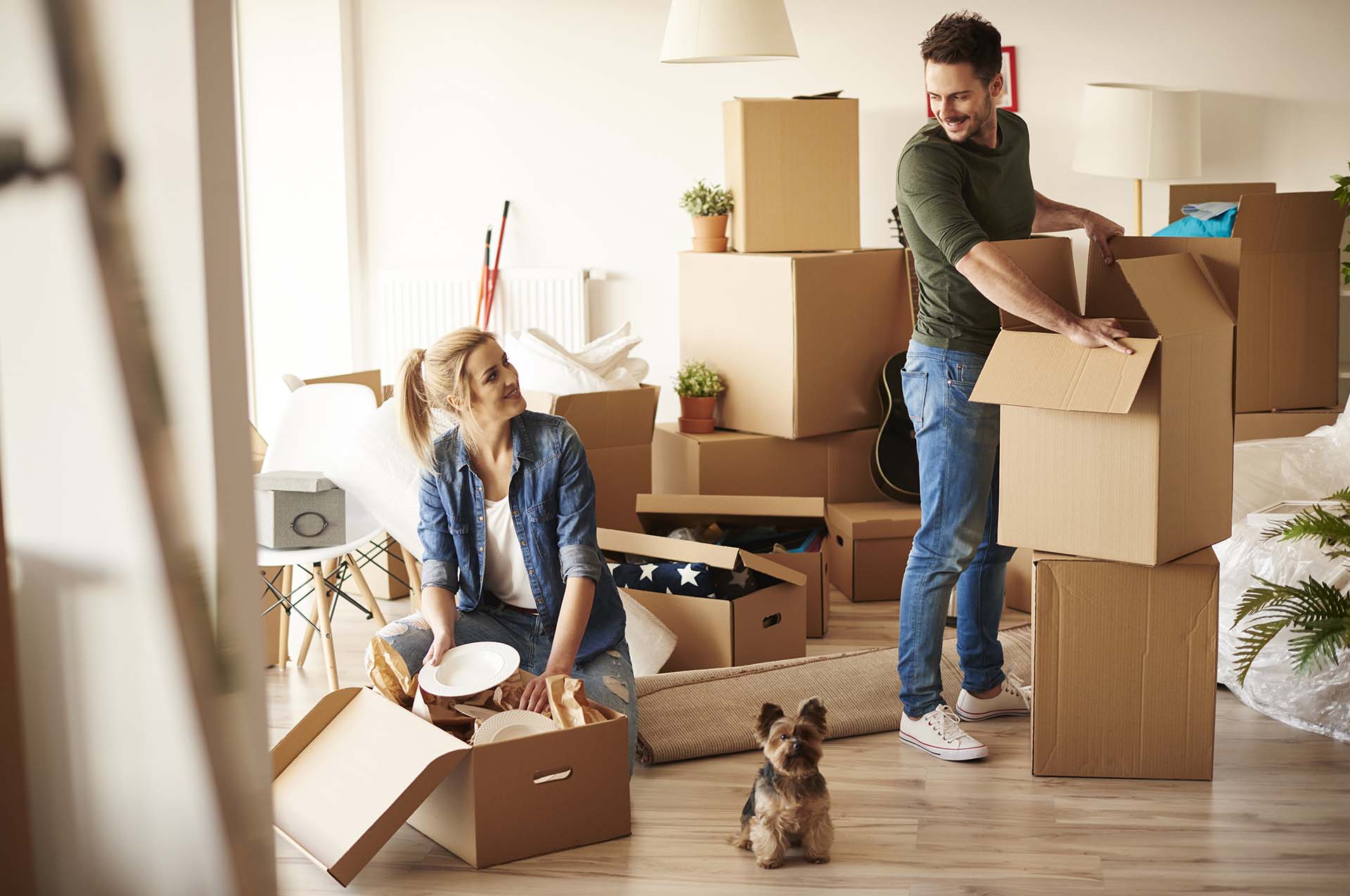 What is the best way to unpack moving boxes after moving?